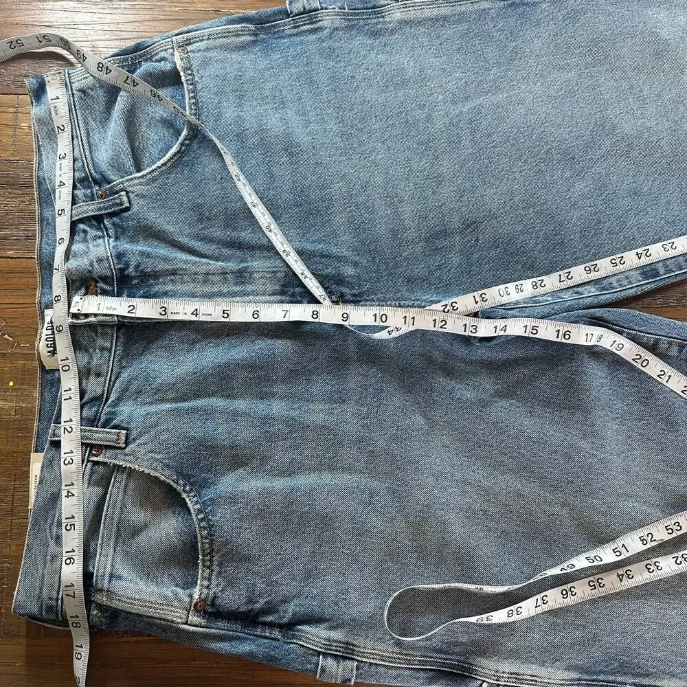 AGOLDE‎ JEANS WOMEN'S 32 LIGHT WASH CARPENTER STRAIGHT LEG NWT - Picture 9 of 9